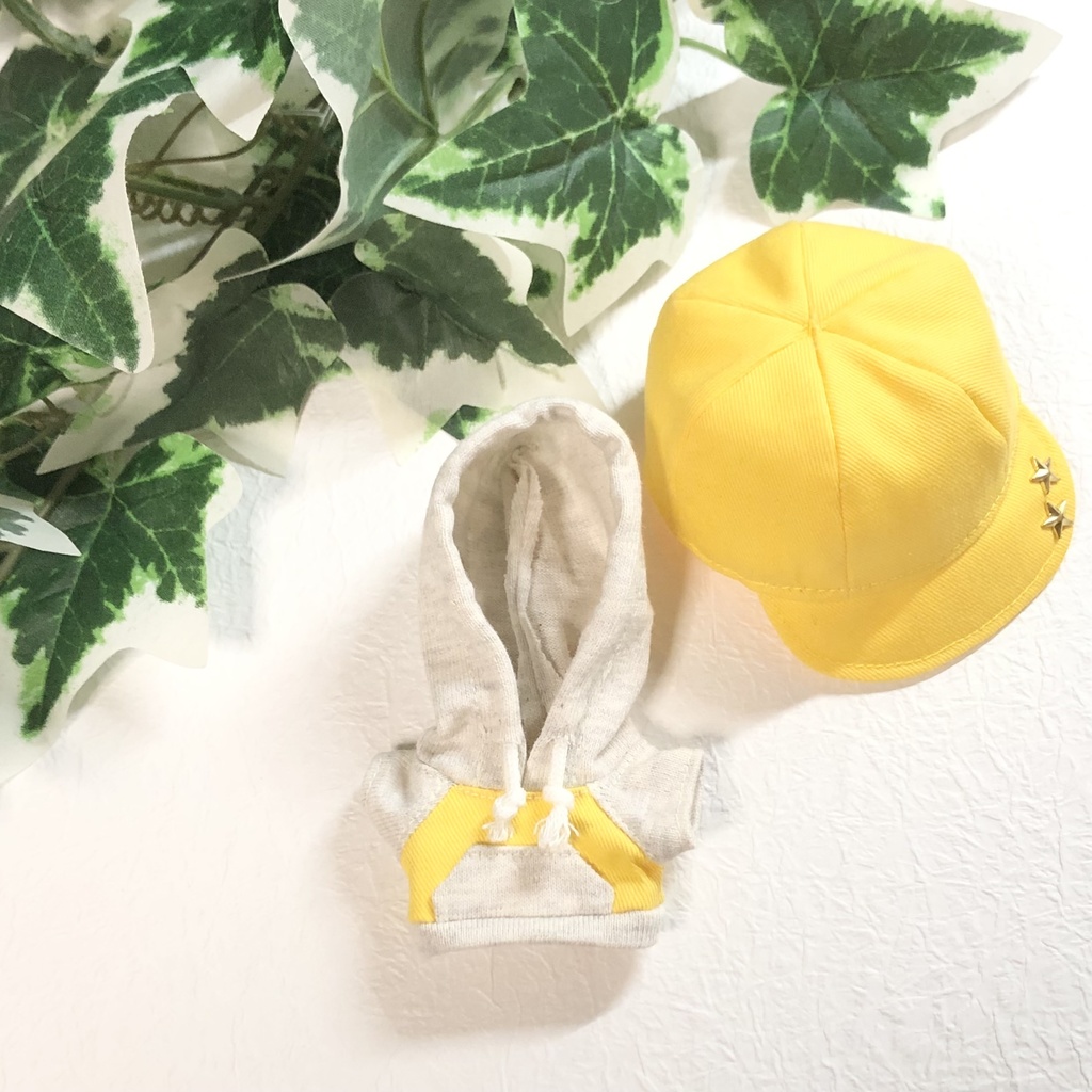 【無地+スタッズ】パーカー&キャップ