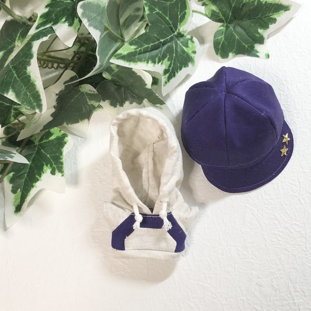 【無地+スタッズ】パーカー&キャップ