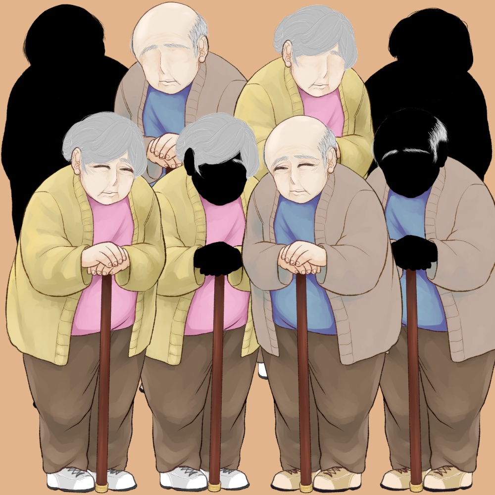 老人立ち絵(男性/女性)