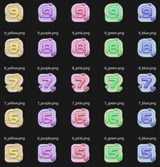 【パネル素材】動く!ゆめかわハートの部屋素材セット【APNGあり】