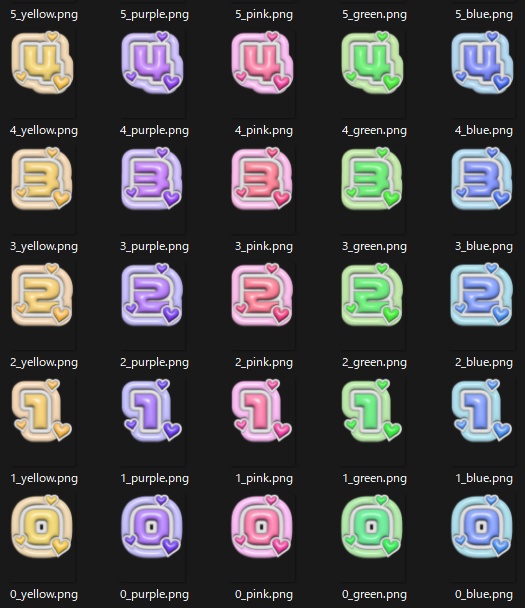 【パネル素材】動く!ゆめかわハートの部屋素材セット【APNGあり】