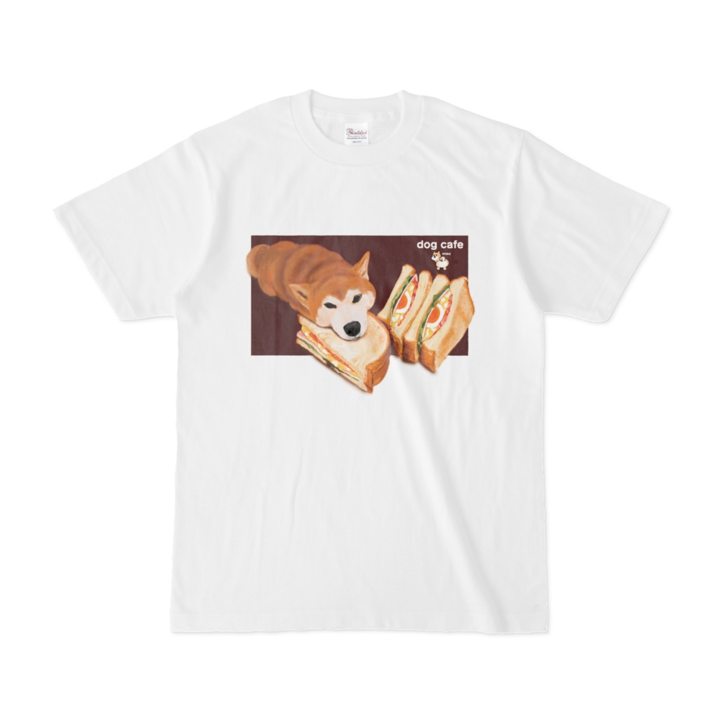 両面イラストTシャツ　ドックカフェメニュー　ライトミール