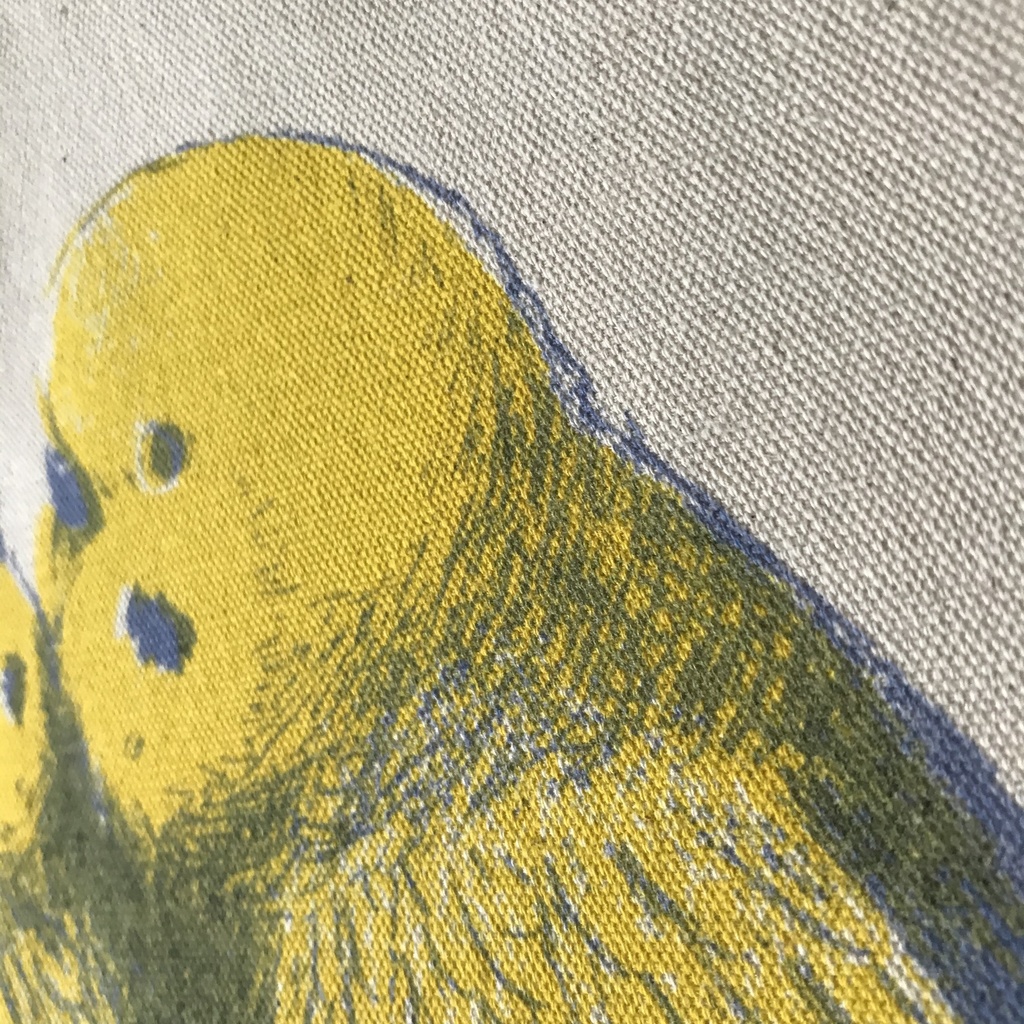 インコのりんちゃん REAL版画トートバッグ