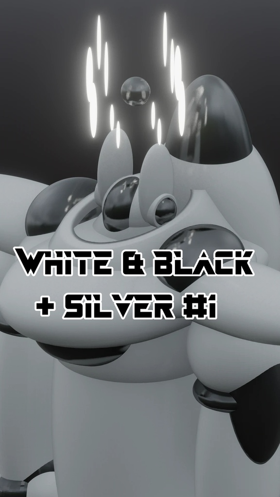 White & Black + Silver #1
