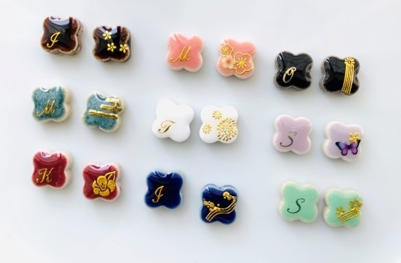 【2種類セット】イメージ耳飾り(かまぼこ隊+/柱)