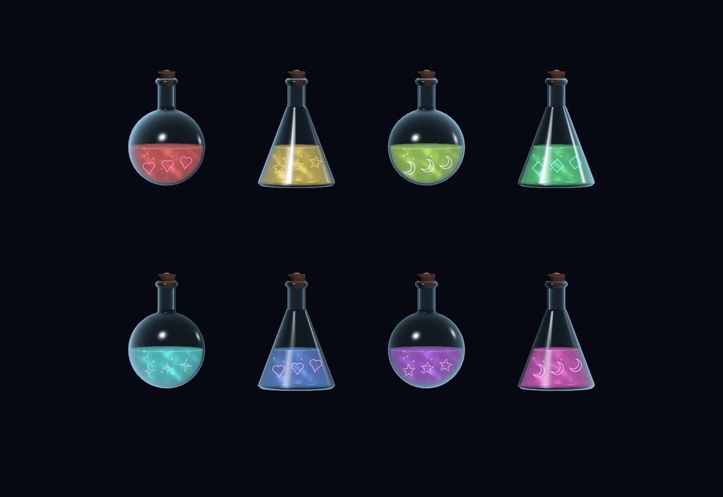 【PC専用/Modular Avatar対応】気分の小瓶 — Mood Bottle
