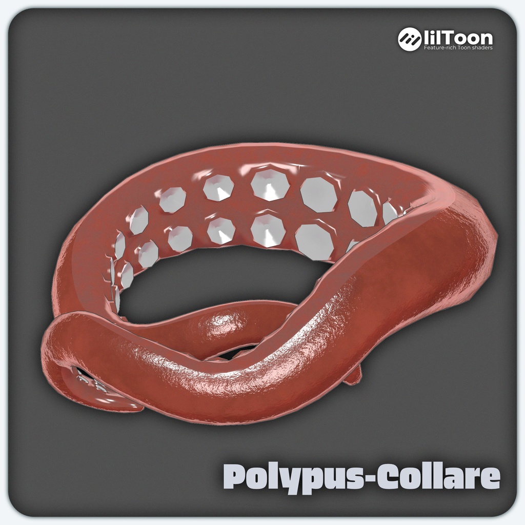 【VRChat想定】Polypus Collare/触腕首輪【MA設定済み】