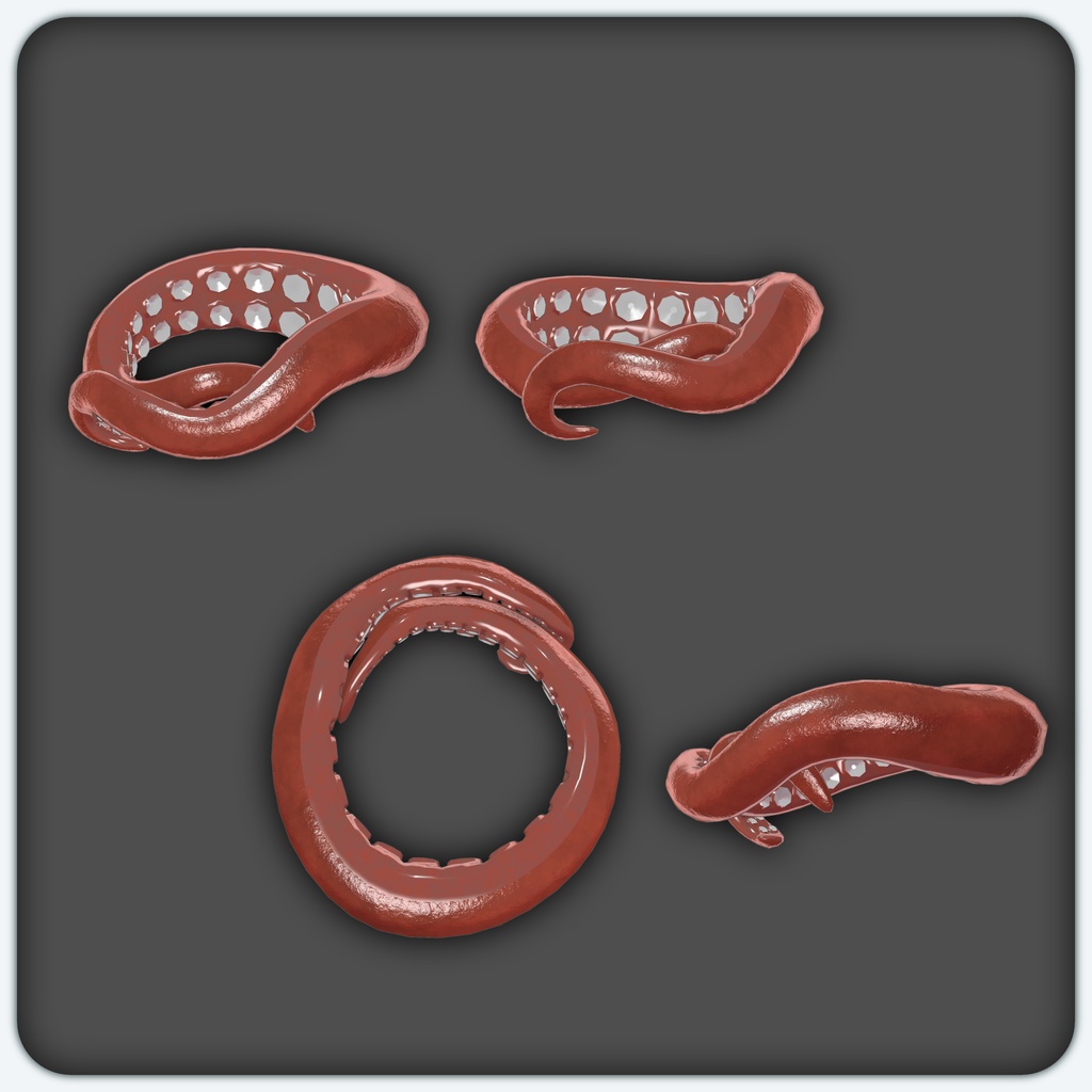 【VRChat想定】Polypus Collare/触腕首輪【MA設定済み】