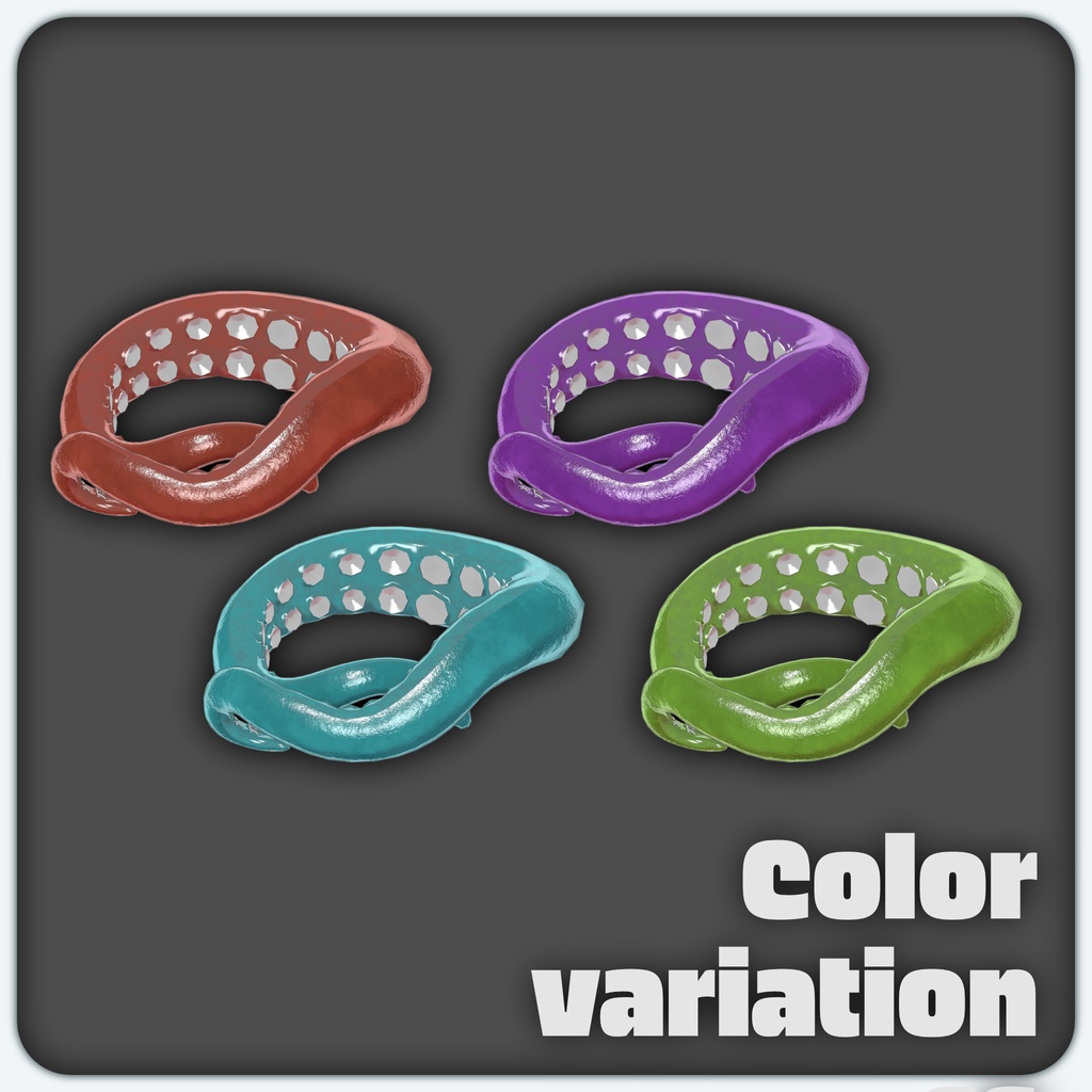 【VRChat想定】Polypus Collare/触腕首輪【MA設定済み】