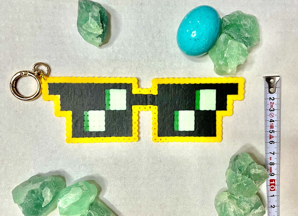 原神 コスプレ アハウ キィニチ サングラス 夜魂の加護ver キーホルダー