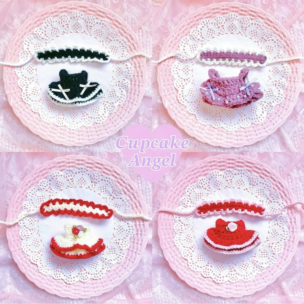 10~12cmぬい用ワンピース＆ヘッドドレス