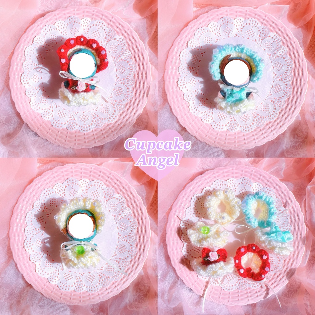 8cmぬい用ワンピース＆ボンネット