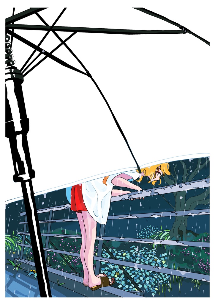 両面印刷ポストカード2枚セット(きつね・白鳥)