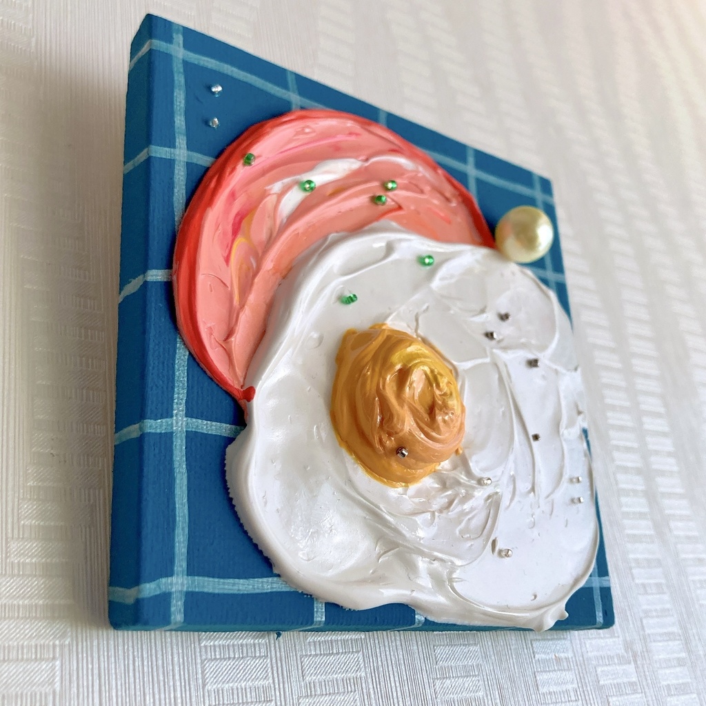 ハムエッグ🍳 ネイビーブルー②