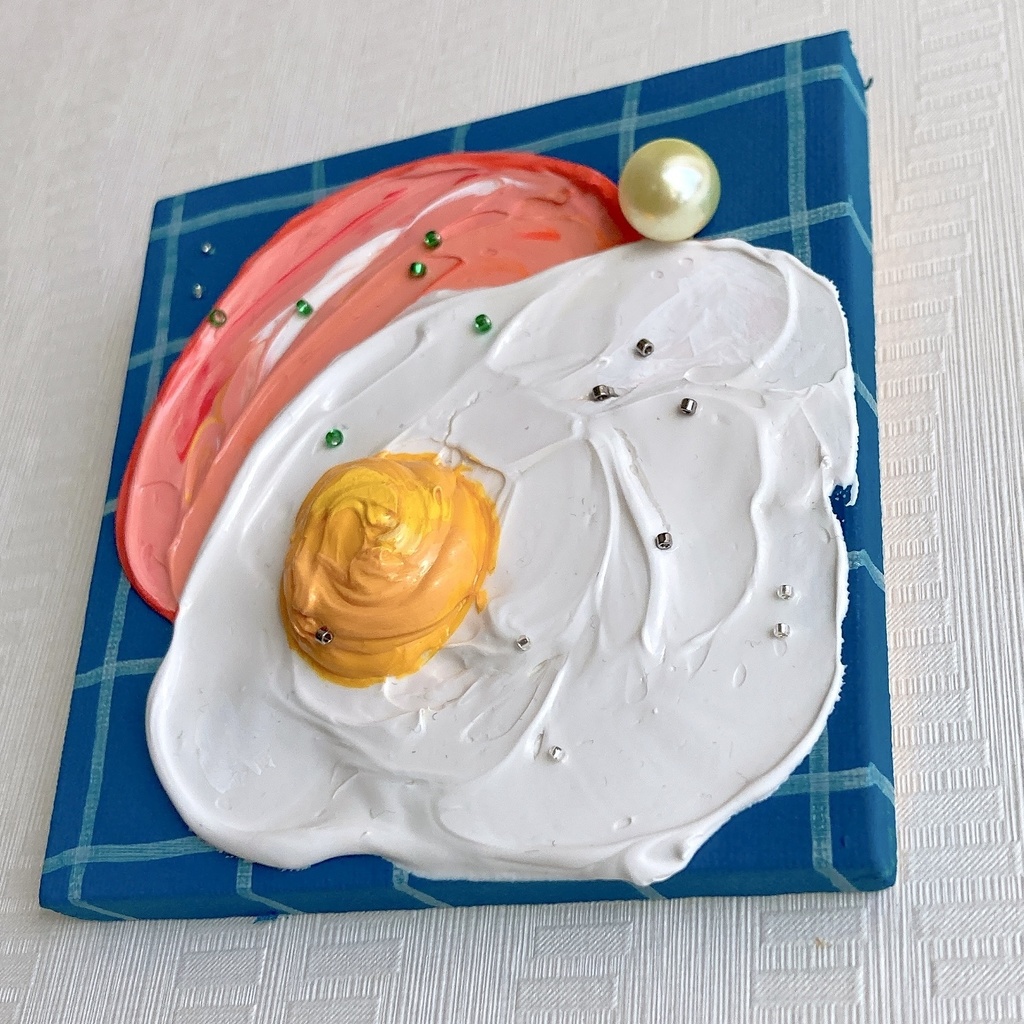 ハムエッグ🍳 ネイビーブルー②