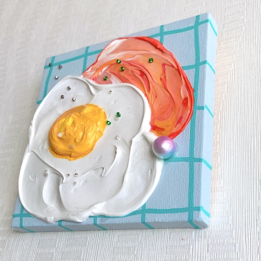 ハムエッグ🍳グレー①