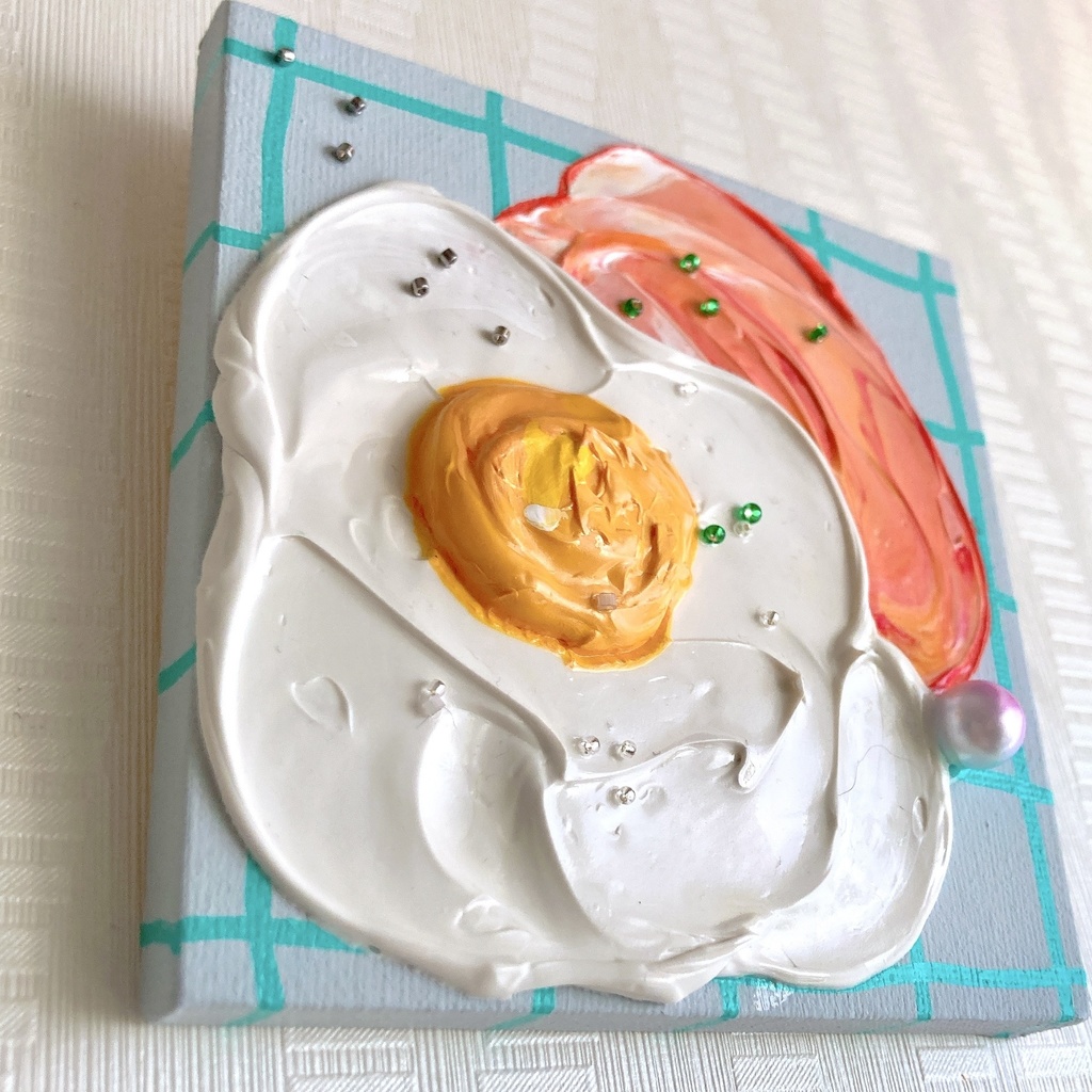 ハムエッグ🍳グレー①