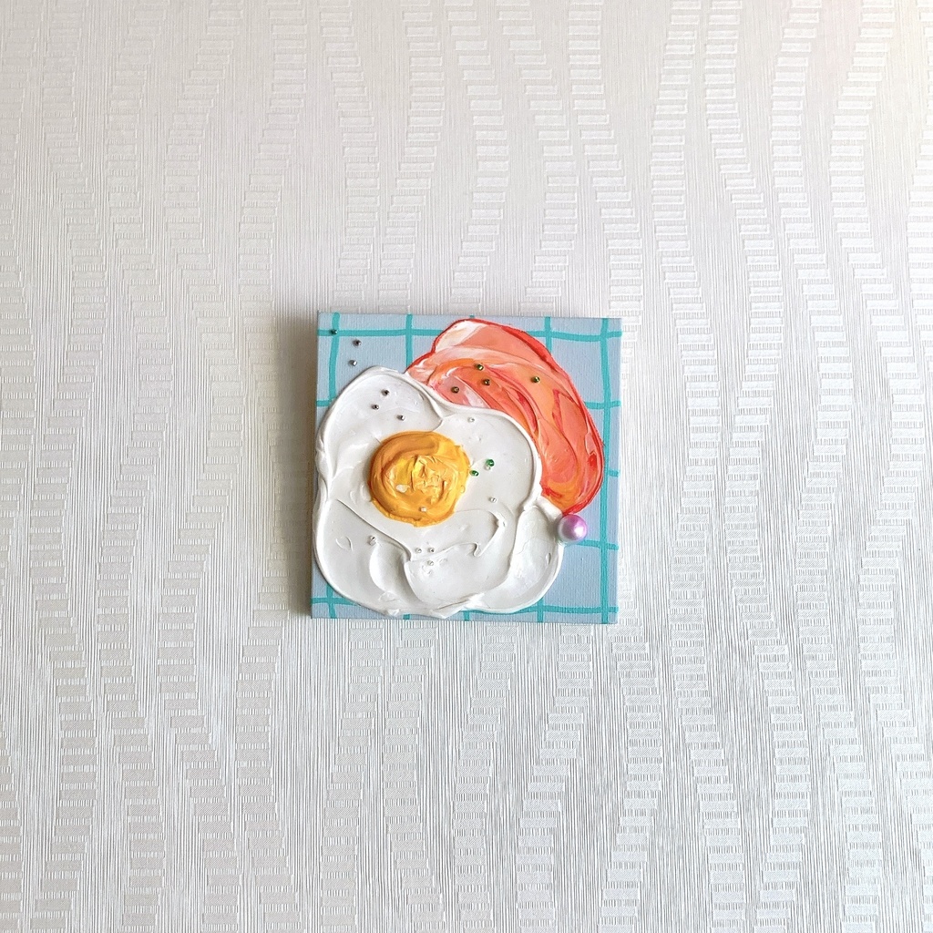 ハムエッグ🍳グレー①