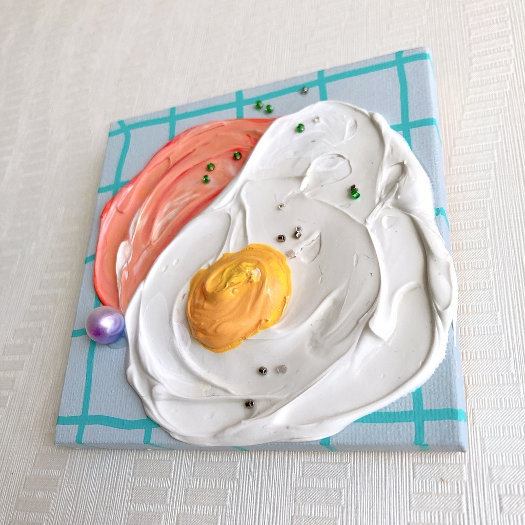 ハムエッグ🍳グレー②