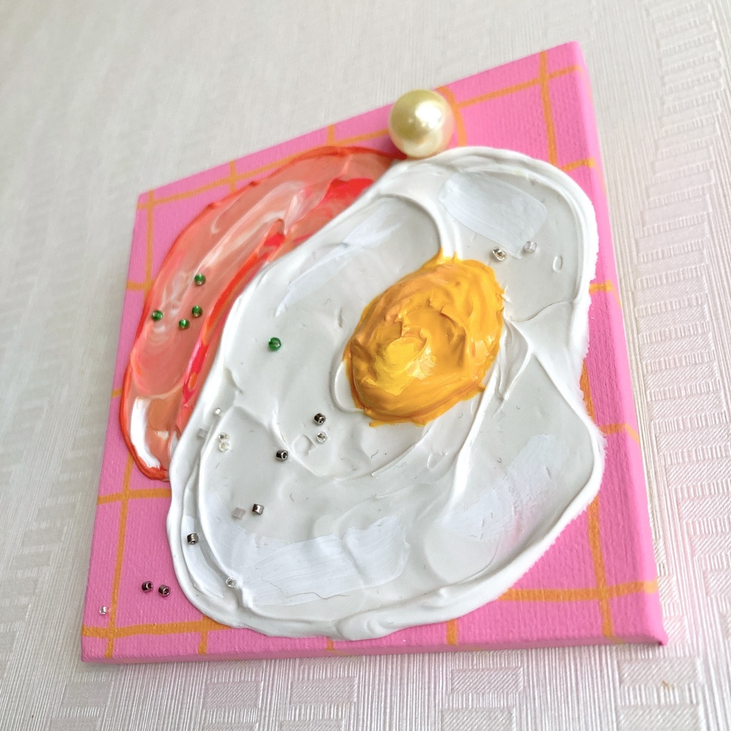 ハムエッグ🍳ピンク①