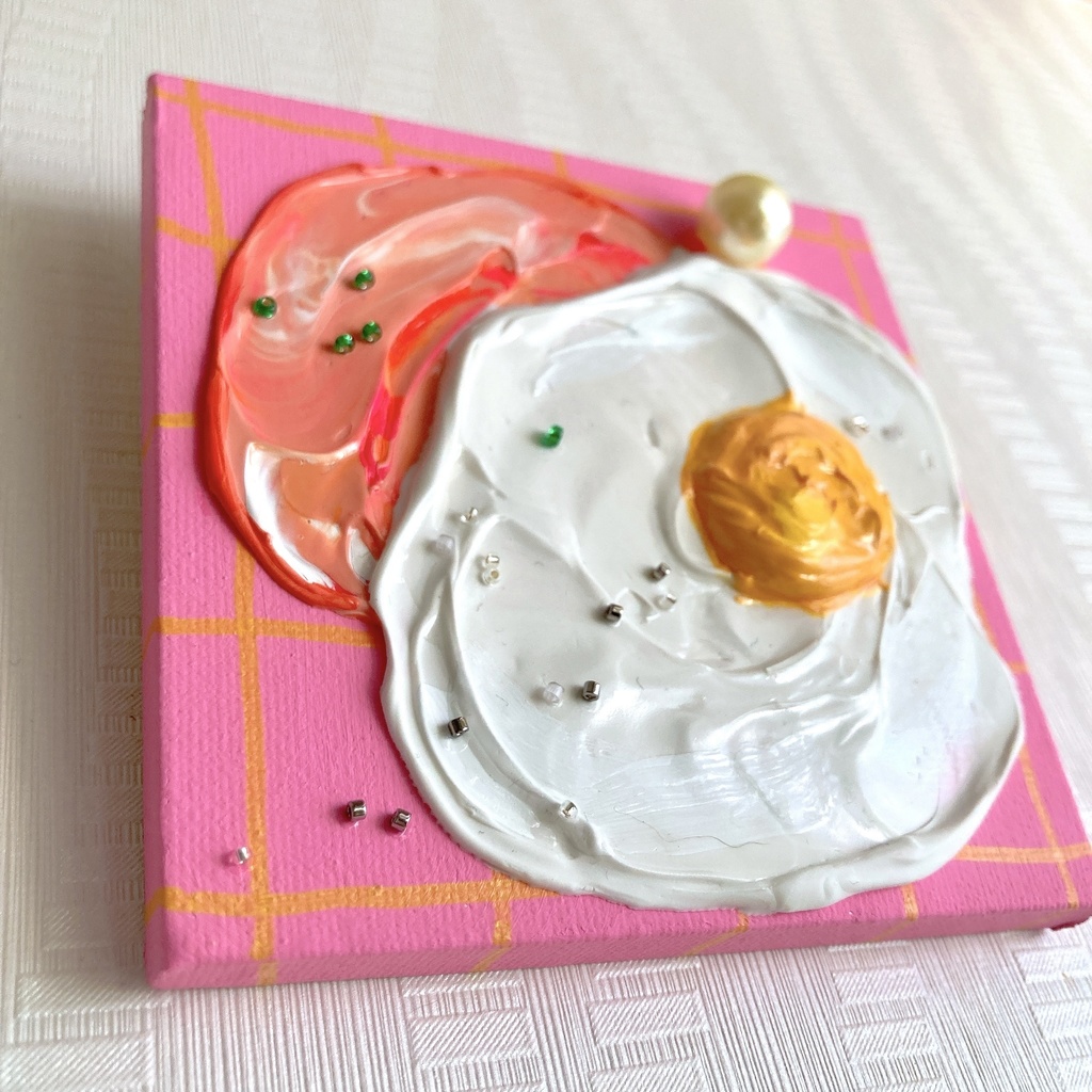 ハムエッグ🍳ピンク①