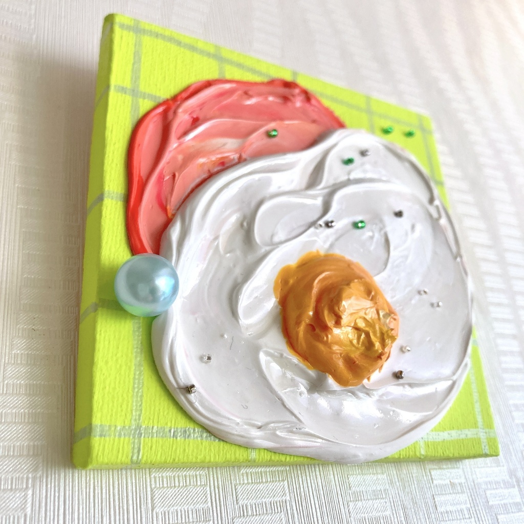 ハムエッグ🍳ライムイエロー②