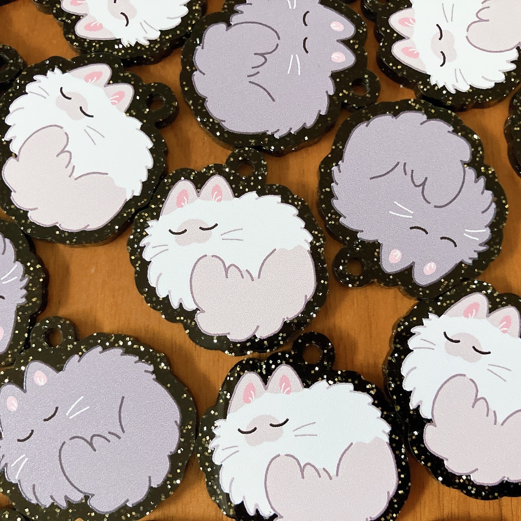 《アクキー》ミッドナイトねこちゃん【黒】