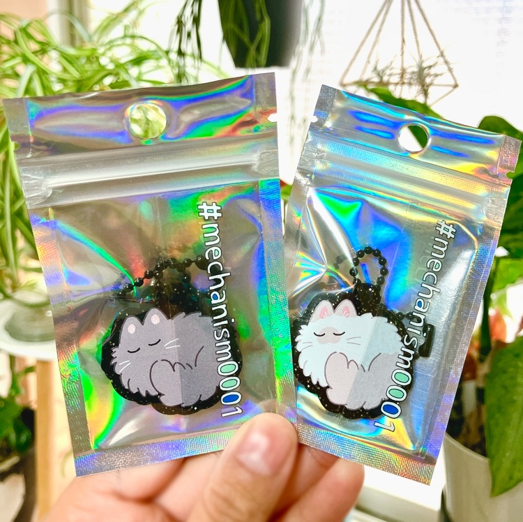 《アクキー》ミッドナイトねこちゃん【シャム】