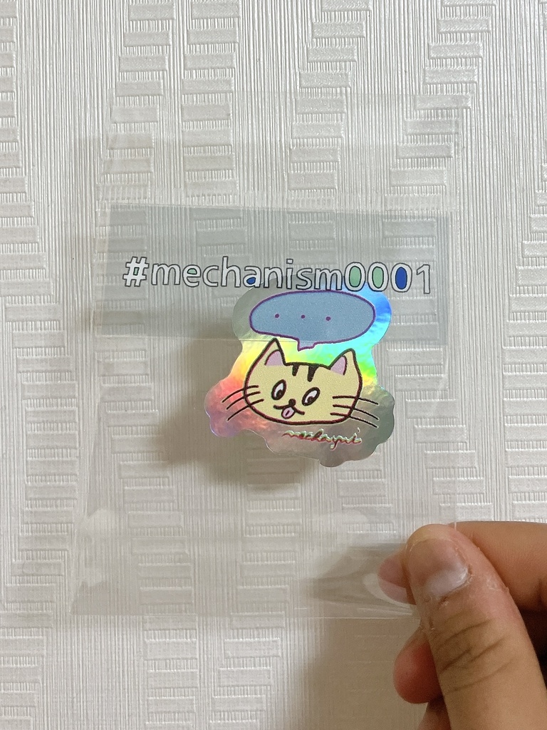 ゆいめかステッカー【アイコンのねこ】