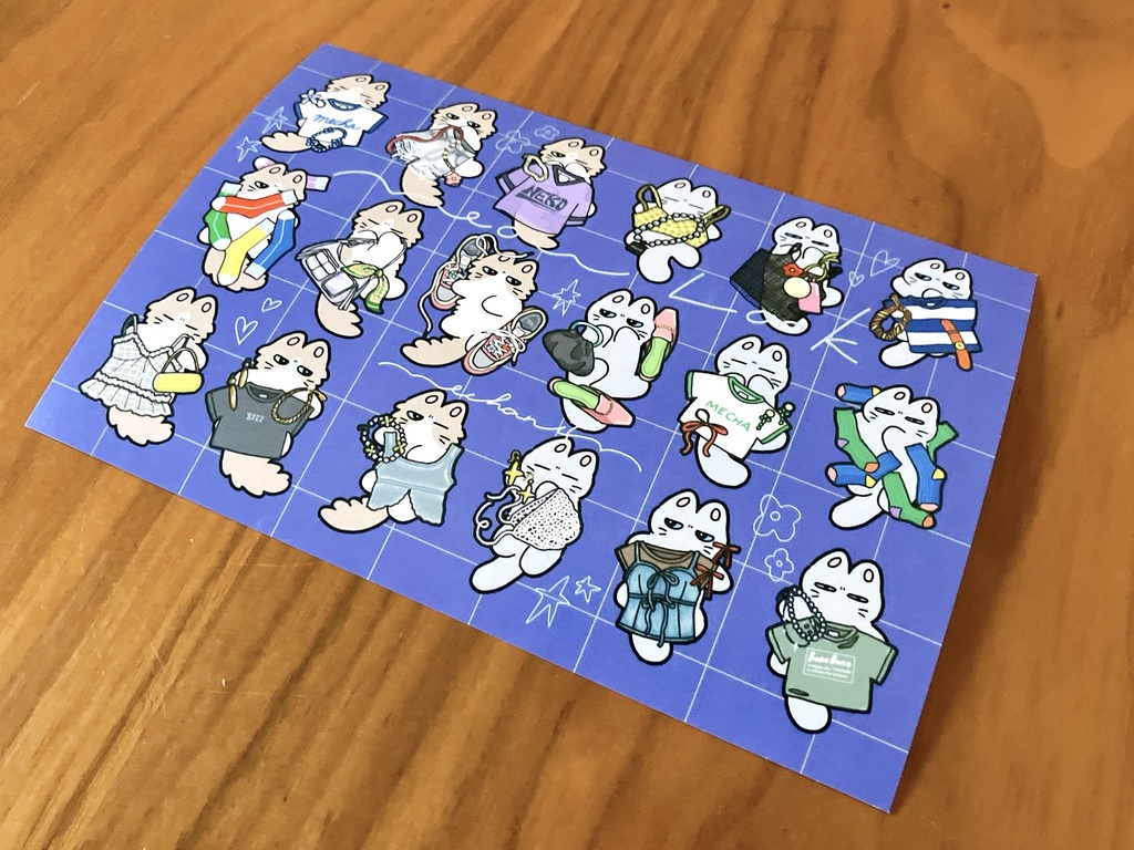 Meow Look ポストカード