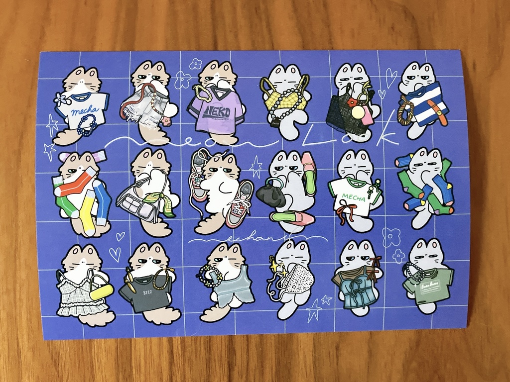 Meow Look ポストカード