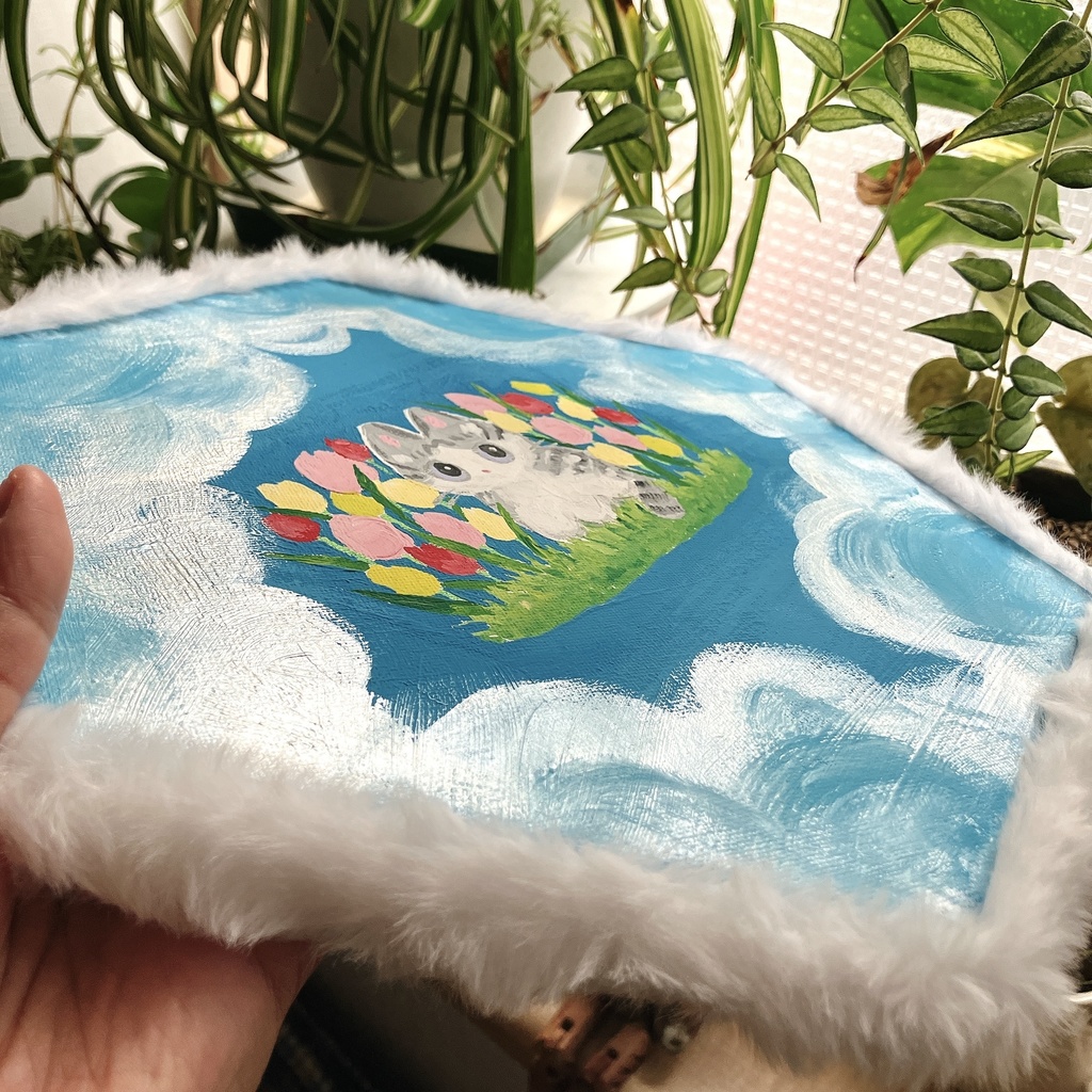 【朝もやのネコ】原画