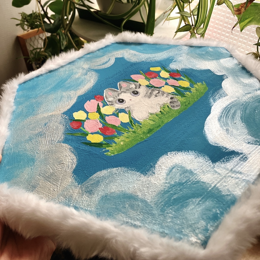 【朝もやのネコ】原画