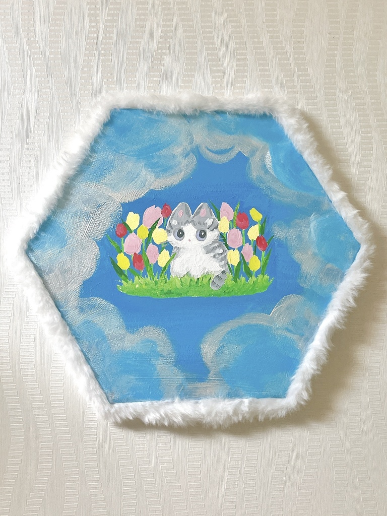 【朝もやのネコ】原画