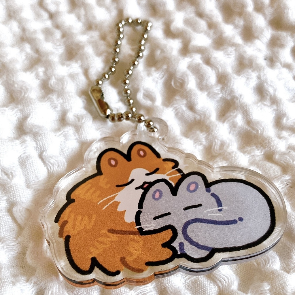 ねこぺろぺろアクキー
