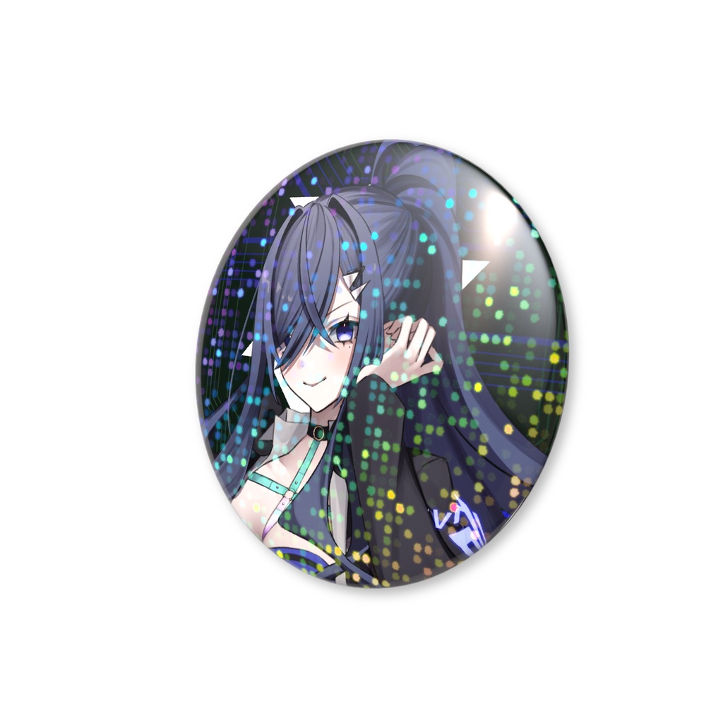 【一周年記念グッズ】ホログラム缶バッチ - 歩倉あこ