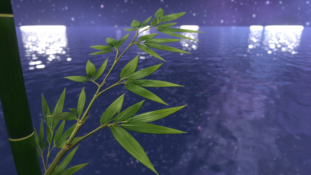 VRChat想定 七夕 竹