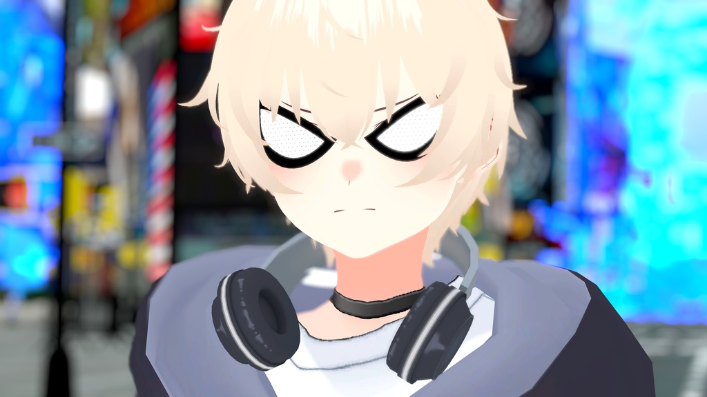 VRChat想定 スパイダーメガネ