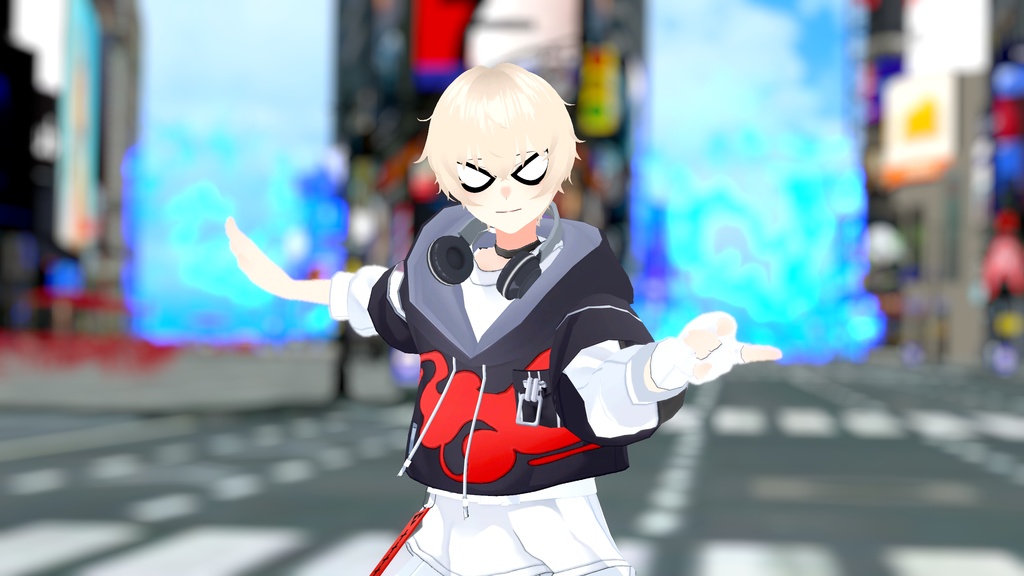 VRChat想定 スパイダーメガネ