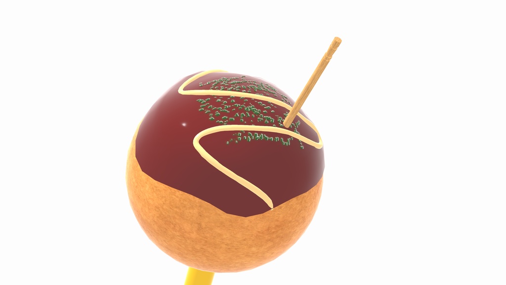 VRChat想定たこ焼きカチューシャ