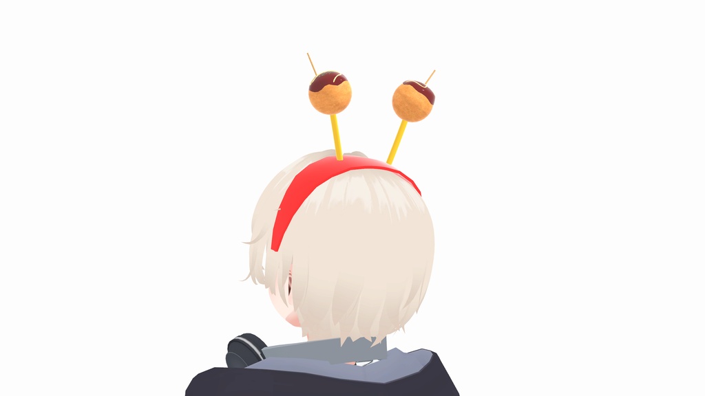 VRChat想定たこ焼きカチューシャ
