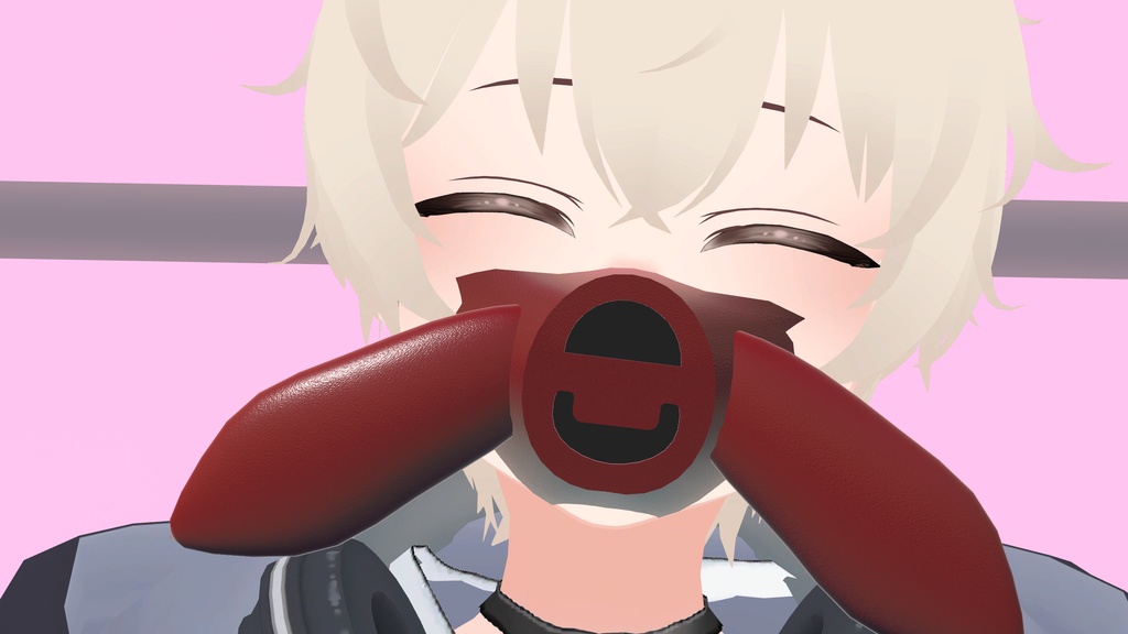 VRChat想定 少し肺に入るマスク