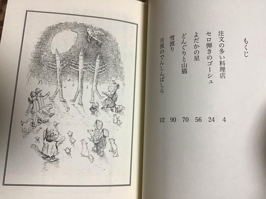 宮沢賢治童話集「月夜のでんしんばしら」