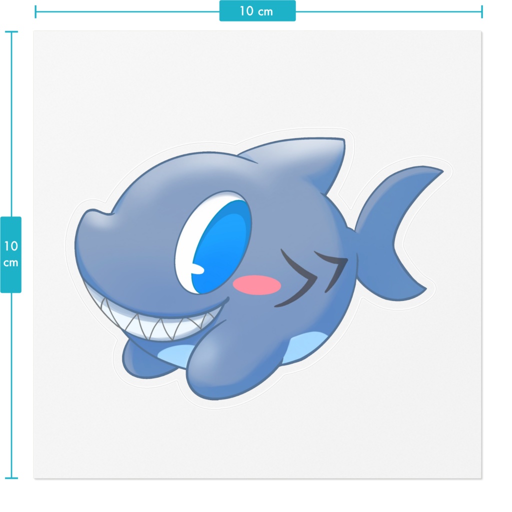 フカヒレくんステッカー