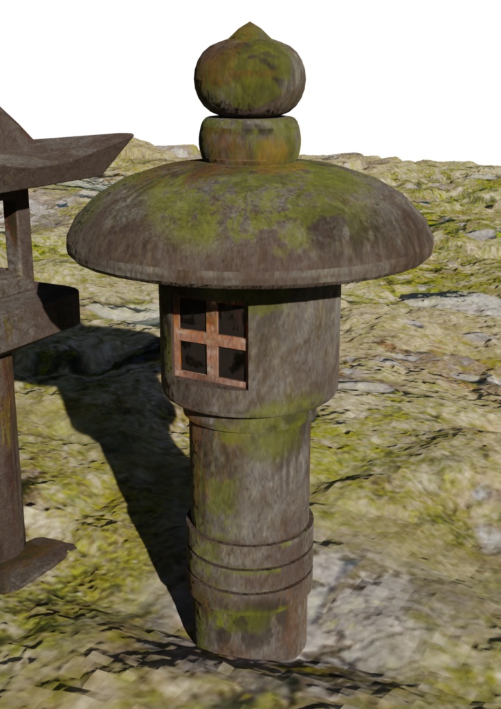 石灯籠 6個セット fbx形式