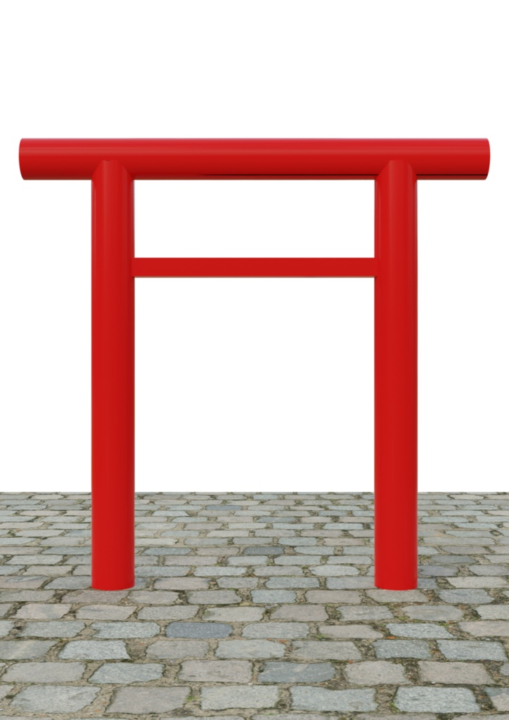 鳥居 9種類セット fbx版