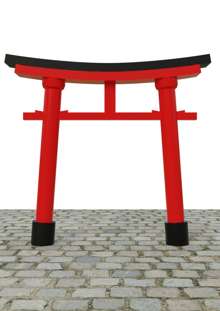 鳥居 9種類セット fbx版