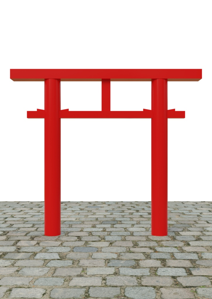 鳥居 9種類セット fbx版