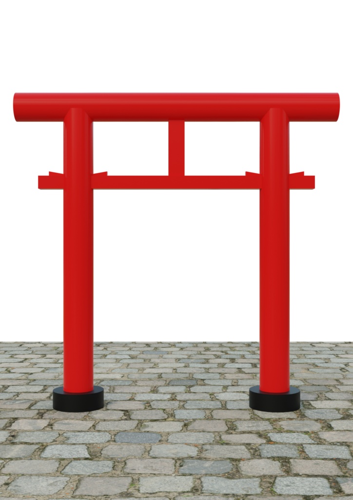 鳥居 9種類セット fbx版