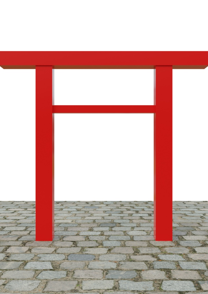 鳥居 9種類セット fbx版